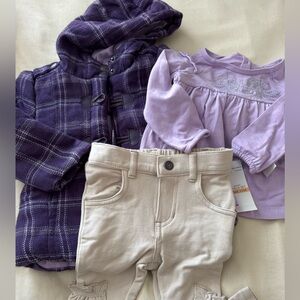 CALVIN KLEIN Jeans 3-Pc Infant Set Size 12 mos